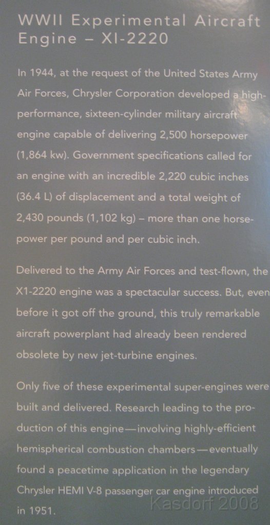 Chrysler Walter - Car Museum 2008 0215.jpg - A visit to the Walter P Chrysler museum located on the grounds of the sprawling Chrysler complex in Auburn Hills Michigan. A great collection of Chrysler brands through the years, AMC, Dodge, Willys, and others.